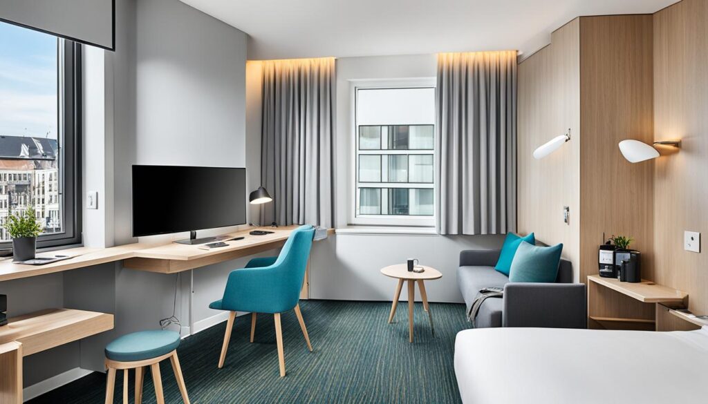 Bold Hotel amenities in comfortable and modern rooms