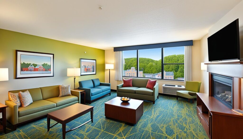 comfortable amenities at New Haven Village Suites