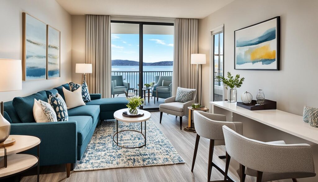 comfortable living spaces at Cove Landmark Pinnacle Aparthotel