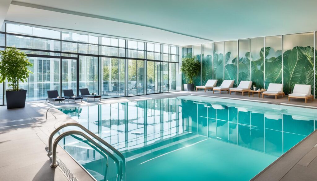 indoor swimming pool at Adina Apartment Hotel Stuttgart