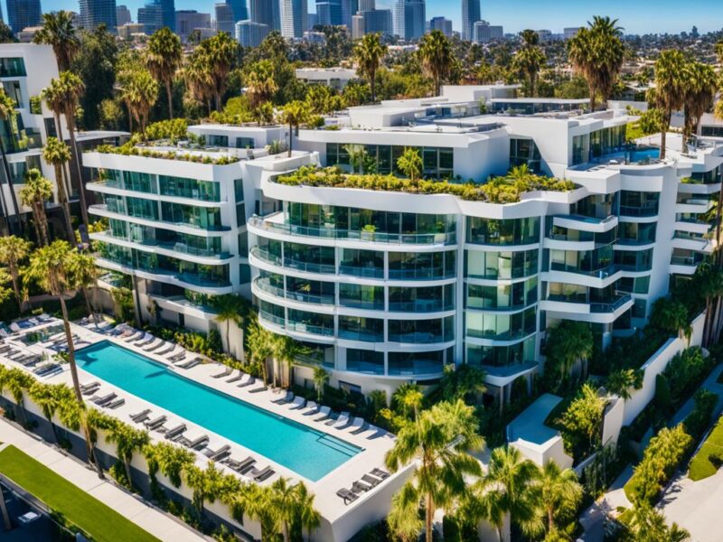 Modern Condos in California Building by Hosteeva Aparthotel