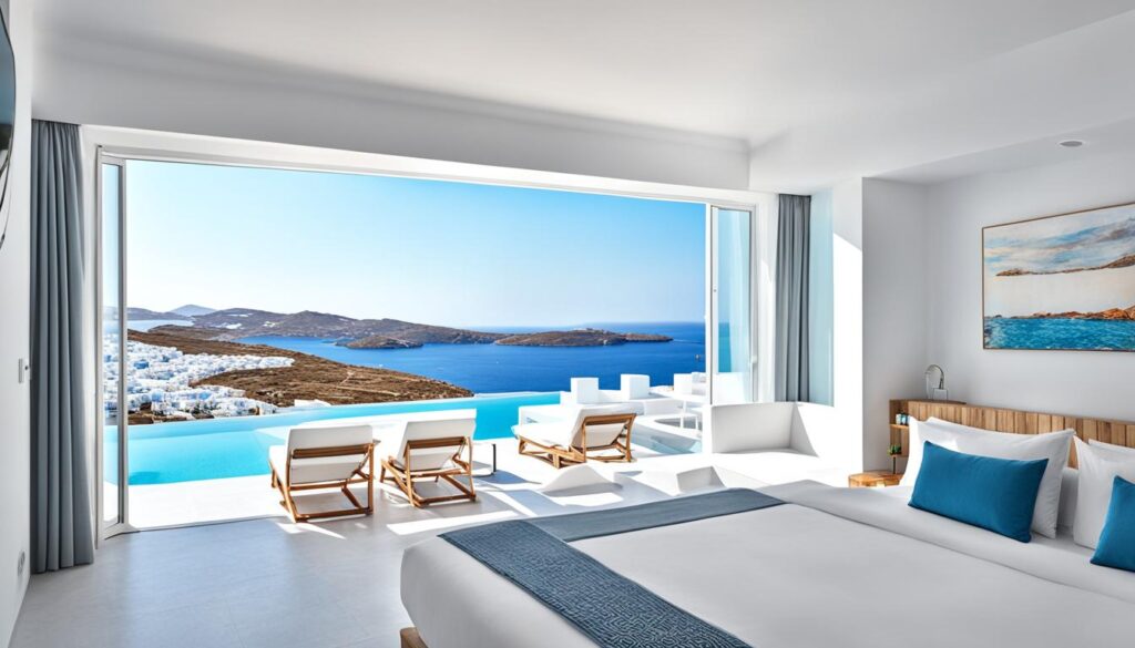 top-rated accommodations for Mykonos getaway