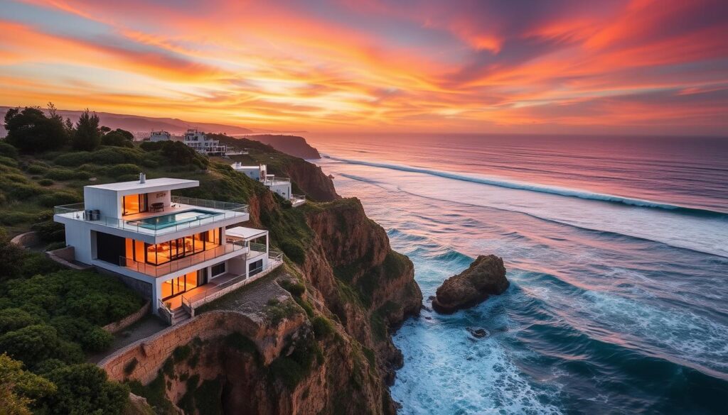 Nazaré Canyon oceanfront properties