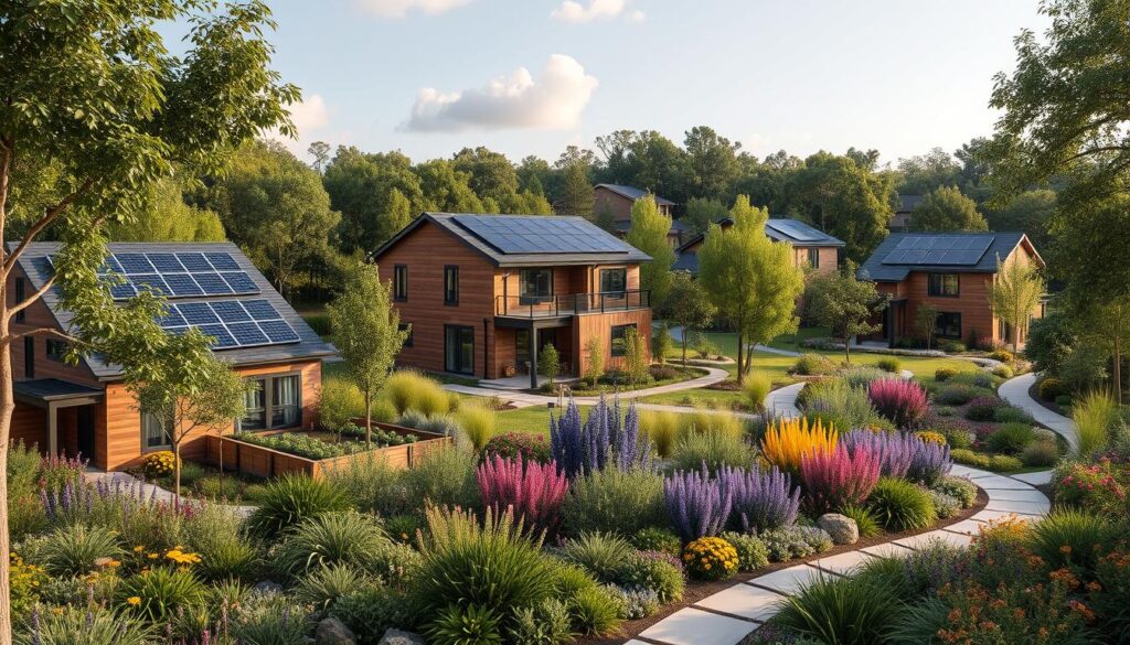 sustainable living initiatives in an exclusive neighborhood