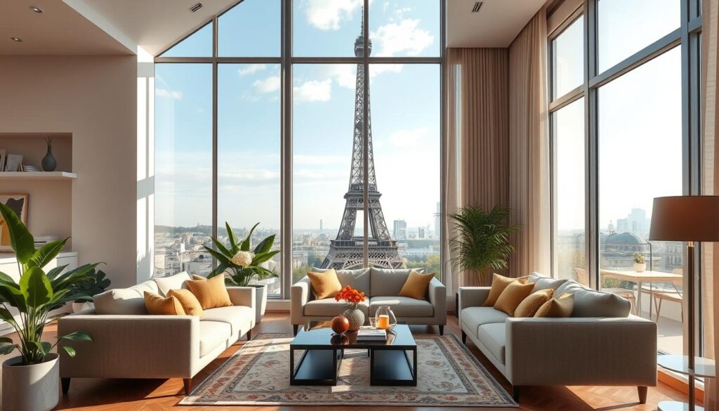 Adagio Paris Center family rooms with Eiffel Tower views