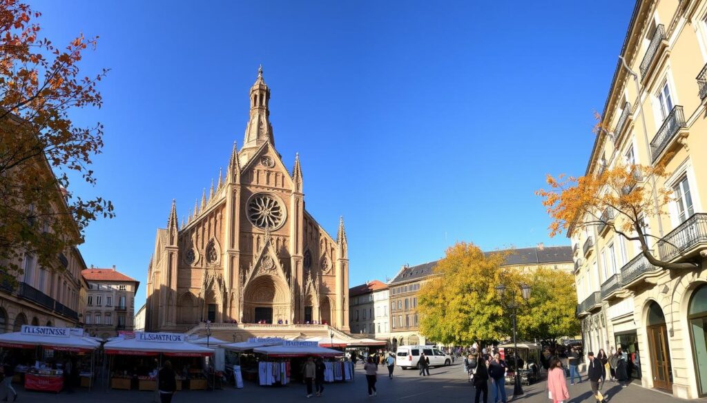 Nearby attractions such as Basilica of Saint Sernin and Place du Capitole in Toulouse