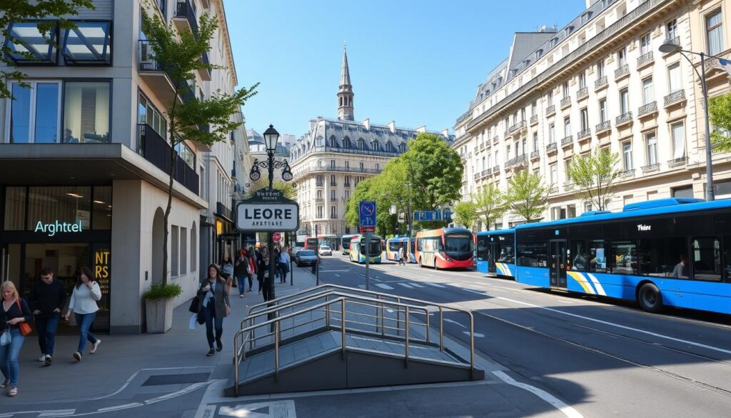 Paris city center accessibility