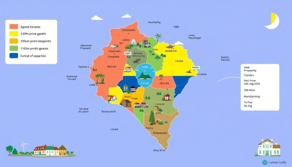 Regional property price variations in Ecuador