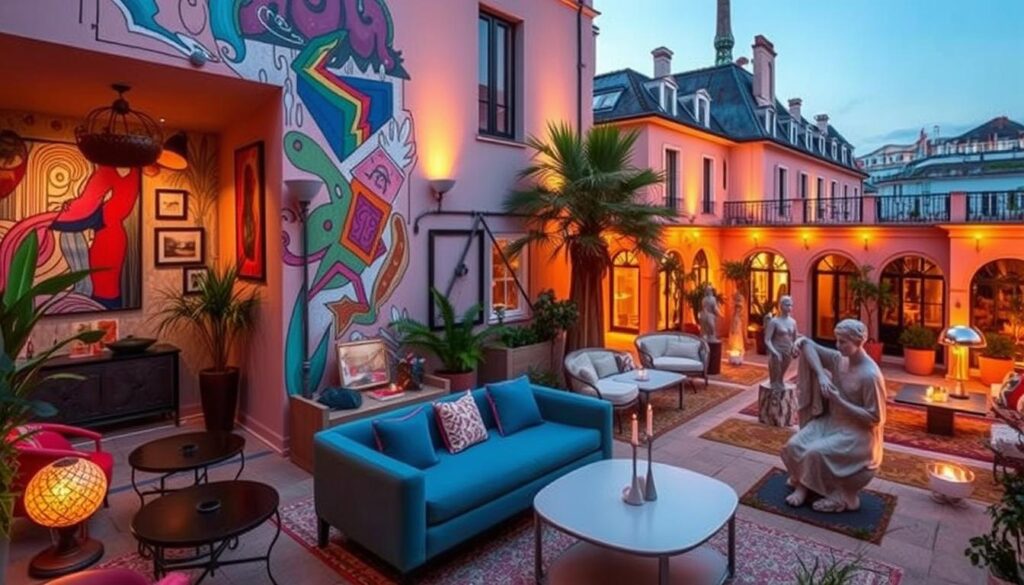 art-inspired lodging at Paris hotel