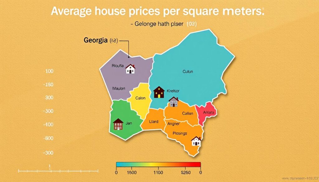 average house prices per square meter in Georgia