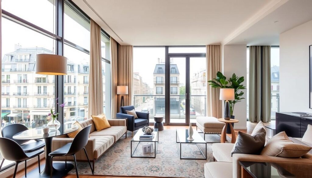 furnished apartments near Haussmann Boulevard