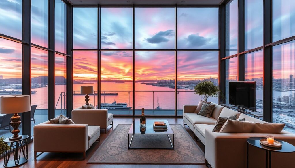 spacious apartments with stunning harbour views