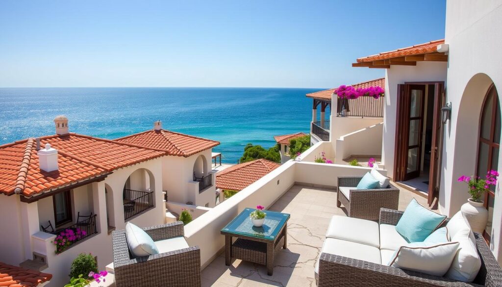 unique accommodations with Mediterranean Sea views