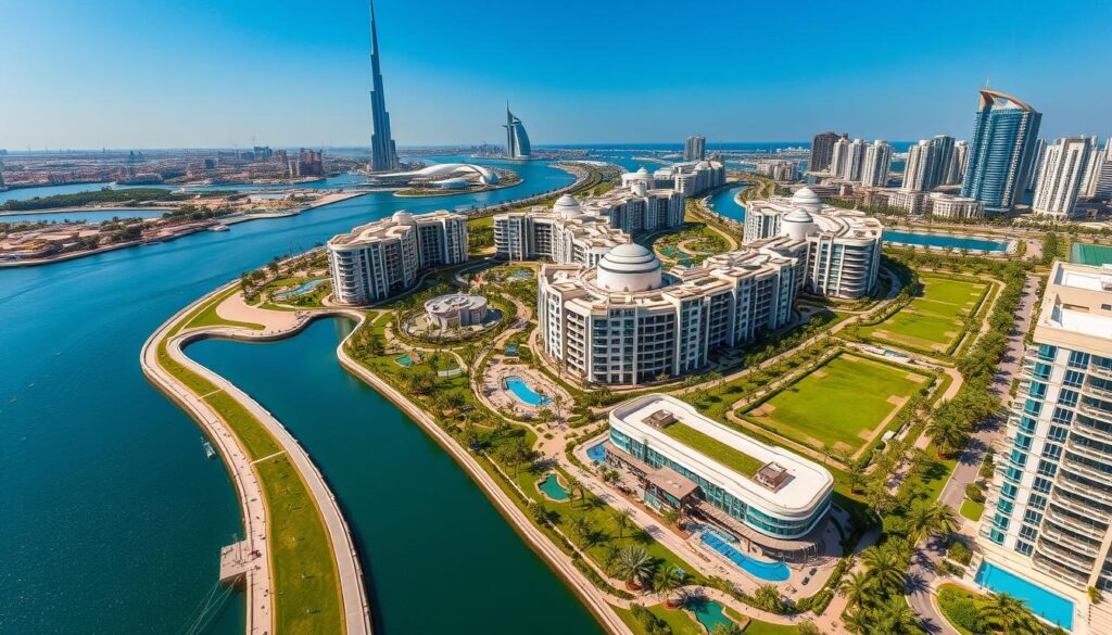 Location benefits of luxury residential projects in Dubai.