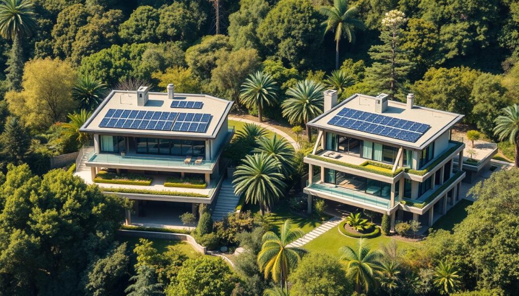 Luxury homes with modern amenities and eco-friendly construction