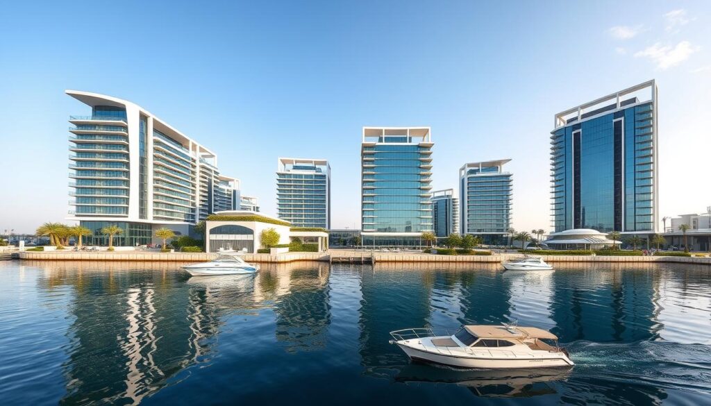 Waterfront views in Al Jaddaf District