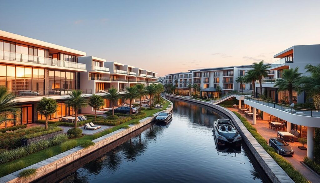 luxury residences on the canal